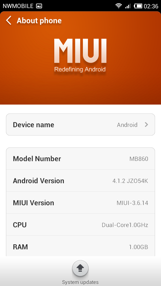 Miui recovery. Android 2.1 MIUI v1.